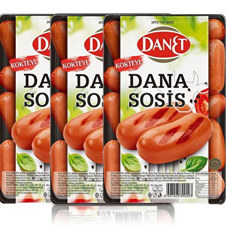 Dana Kokteyl Sosis I 250 g 3’lü Paket