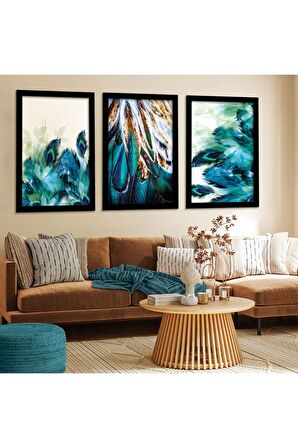 Beyaz Ahşap Çerçeveli Kızıldereli Aşıklar Tablo