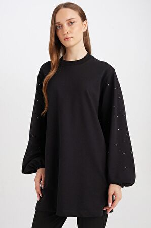 Regular Fit Uzun Kollu Tişört Tunik