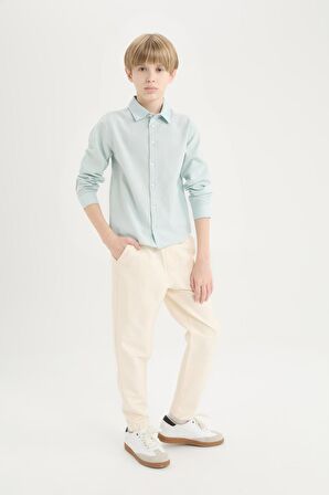 DeFacto Erkek Çocuk Balloon Fit Standart Paça Twill Pantolon B6709A825SPER134