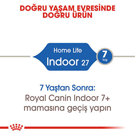 Royal Canin Indoor 27 Evde Yaşayan Yetişkin Kedi Maması 2 KG