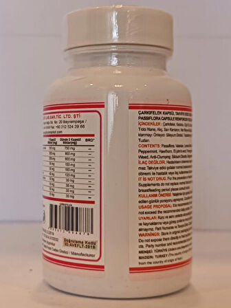 Çarkıfelek Kapsül (PASSİFLORA INCARNATA CAPSULE)
