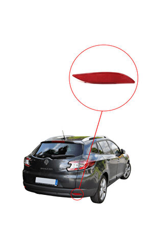 Fluence - Megane 3 Tampon Reflektörü - SAĞ - 265600004R
