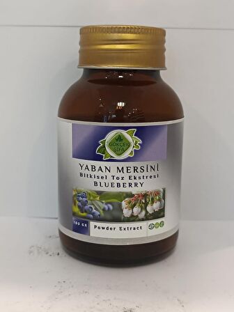 Yaban Mersini Toz Ekstresi (BLUEBERRY POWDER EXTRACT) 100 Gr. Cam Kavanoz