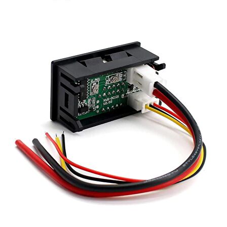 0.28 inç 100V 10A Çift LED Ekranlı Voltmetre ve Ampermetre Modülü