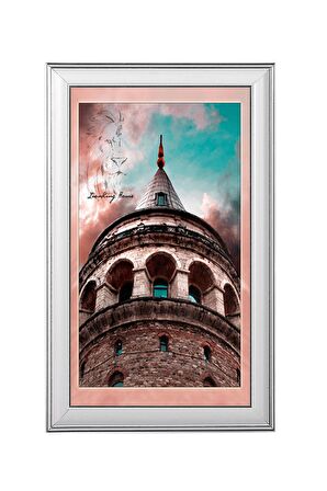 4 Adet A4-21x30 Cm-beyaz-gümüş-4-sertifika Fotoğraf Çerçevesi