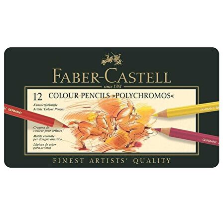  Faber-Castell Polychromos Kuru Boya Kalemi 12 Renk