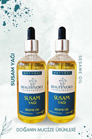 Beauty Voice %100 Saf Susam Yağı 200 ml - Damlalıklı Şişe