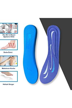 BG191 | Yumuşak Memory Foam Ayakkabı Tabanı, Darbe Emici, Konforlu, Spor Ve Günlük Iç Tabanlık