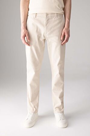 DeFacto Regular Fit Normal Kesim Gabardin Chino Kanvas Pantolon Yazlık Fermuar Cepli Düz Paça B2088AX24SPBG700