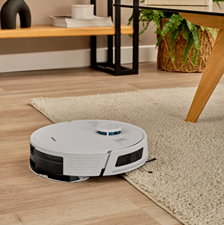 Homend Alex Laser 1291H Moplu ve Haritalamalı Akıllı Robot Süpürge Beyaz