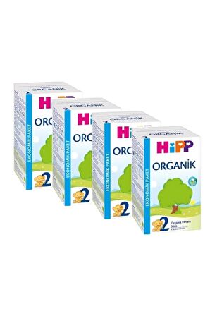Hipp 2 Organik Devam Sütü 4 x 600 gr