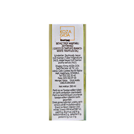 Urbani Beyaz Trüf Yağı 250 ml