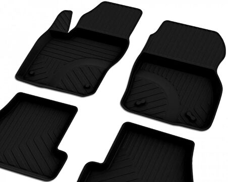 Ford Focus 3.5 Makyajlı Sedan Ferrous 4D Havuzlu Kauçuk Paspas 2015 2019