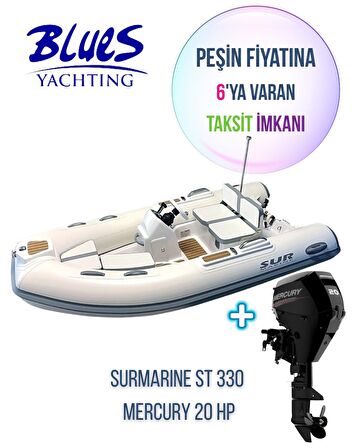 SURMARINE ST 330 + MERCURY 20 HP MOTOR