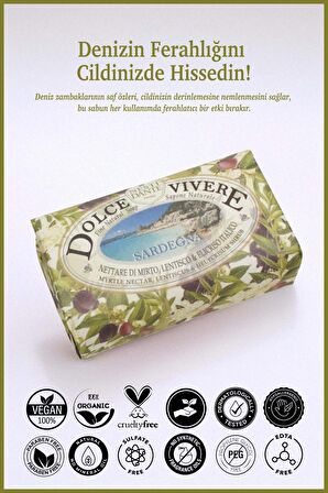 Sabun Dolce Vivere Sardegna Vegan Bakım 250 g