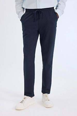 DeFacto Jogger Pantolon Basic Düz Beli Bağcıklı Cepli Düz Paça C6022AX25SPNV64