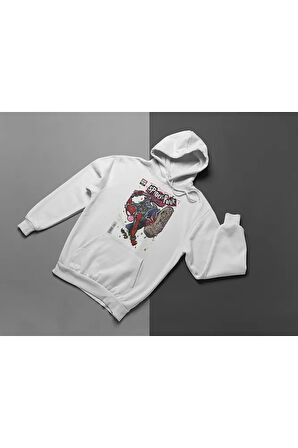 Tasarım Spider-Punk Baskılı Unisex Oversize Örümcek Adam Hoodie