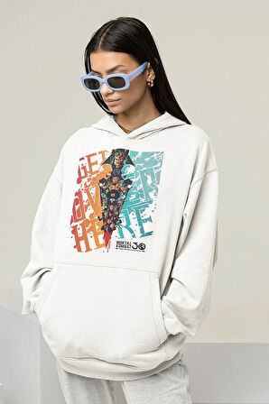 Mortal Kombat Baskılı Unisex Oversize Anime Hoodie