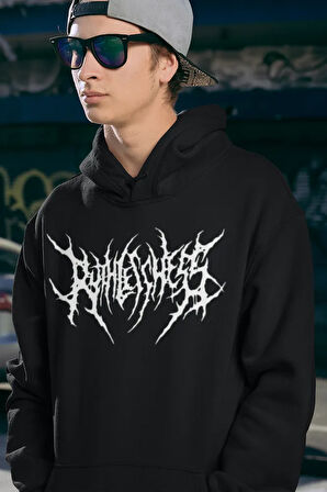 Punisher Yazılı Unisex Oversize Hoodie