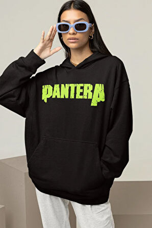 Pantera Rock Metal Baskılı Unisex Oversize Müzik Grubu Hoodie