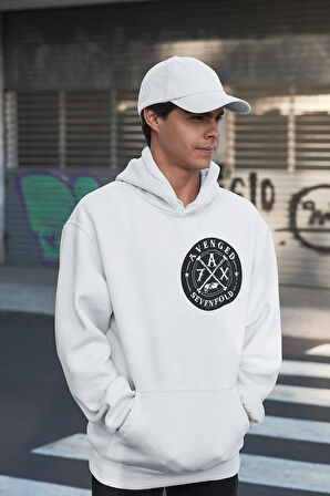 Avenged Sevenfold Baskılı Unisex Oversize Müzik Grubu Rock Metal Hoodie