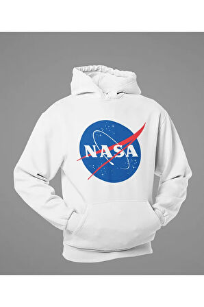 Nasa Baskılı Unisex Oversize Hoodie