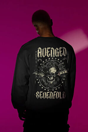 Avenged Sevenfold Baskılı Unisex Oversize Müzik Grubu Sweatshirt