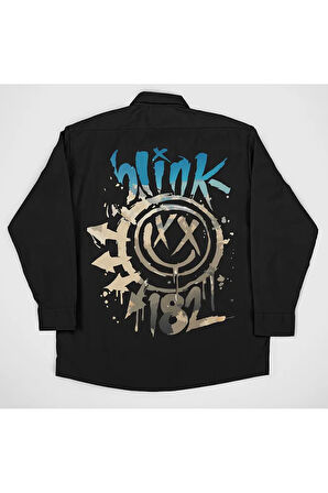 Blink 182 Müzik Grubu Baskılı Unisex Rock Metal Gömlek