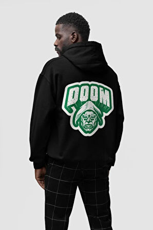 Doctor Doomsday Baskılı Unisex Oversize Marvel Karakter Hoodie