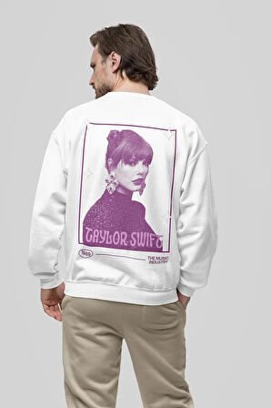 1989 Şarkıcı Taylor Swift Baskılı Unisex Oversize Sweatshirt