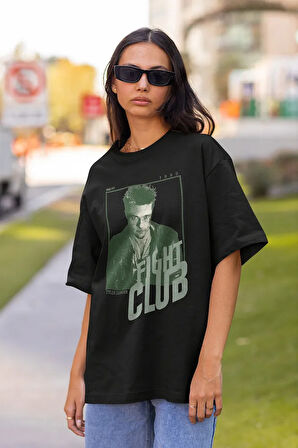 Fight Club 1999 Tyler Durden Baskılı Unisex Tişört, Oversize Film Tişört