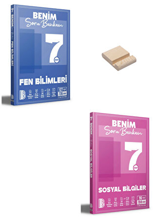 Benim Hocam 7. Sınıf Fen Bilimleri ve Sosyal Bilgiler Soru Bankası + Telefon Standı