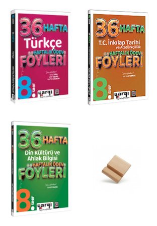Yargı LGS 2027 8. Sınıf Türkçe İnkılap ve Din 3lü Haftalık Ödev Föyleri + Telefon Standı