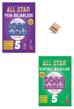 Newton 5. Sınıf 2027 Maarif All Star Fen Bilimleri ve Soyal Bilgiler Soru Bankası + Telefon Standı