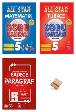 Newton 5. Sınıf 2027 Maarif All Star Matematik Türkçe ve Paragraf 3lü Set Soru Bankası + Telefon Standı