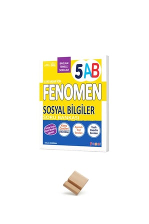 Fenomen 5. Sınıf Maarif 5AB Sosyal Bilgiler Soru Bankası + Telefon Standı