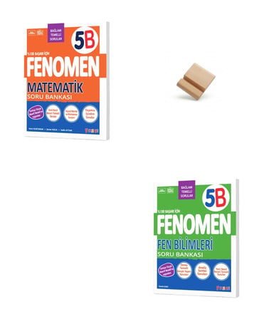 Fenomen 5. Sınıf Maarif 5B Matematik ve Fen Bilimleri Soru Bankası + Telefon Standı