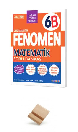 Fenomen 6. Sınıf Maarif 6B Matematik Soru Bankası + Telefon Standı