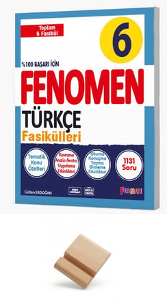 Fenomen 6. Sınıf Maarif Türkçe Fasikül Soru Bankası + Telefon Standı