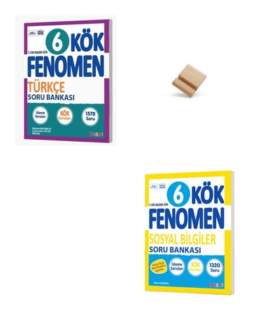 Fenomen 6. Sınıf Maarif Kök Serisi Türkçe ve Sosyal Bilgiler Soru Bankası + Telefon Standı