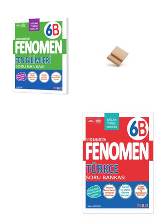 Fenomen 6. Sınıf Maarif 6B Serisi Fen Bilimleri ve Türkçe Soru Bankası + Telefon Standı