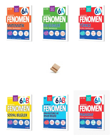 Fenomen 6. Sınıf Maarif Tüm Dersler 6A Serisi 6lı Set Soru Bankası + Telefon Standı