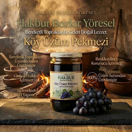 Üzüm Köy Pekmezi 800 ml (doğal&katkısız)