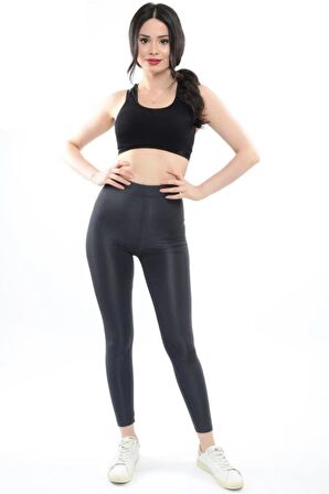 Toparlayıcı Parlak Disko Tayt