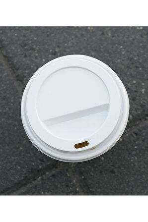 8 OZ Emzik Kapak Beyaz 100 Adet