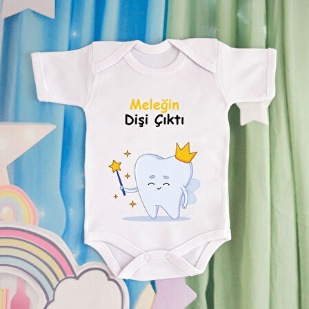 Pamuklu Organik Bebek Zıbını Kısa Kollu Kişiye Özel  0028