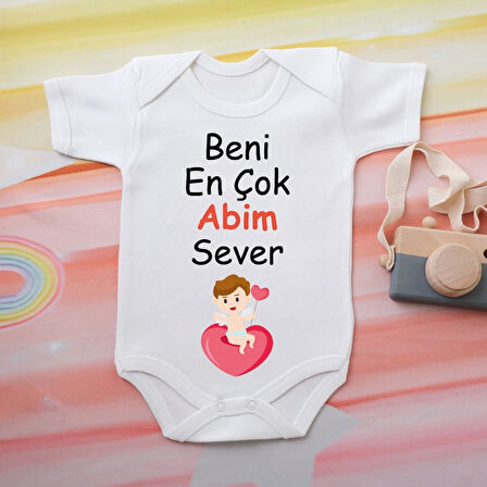 Pamuklu Organik Bebek Zıbını Kısa Kollu Kişiye Özel  0053