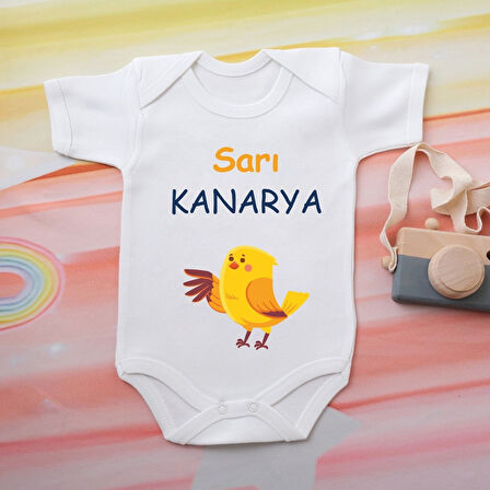 Pamuklu Organik Bebek Zıbını Kısa Kollu Kişiye Özel  0081