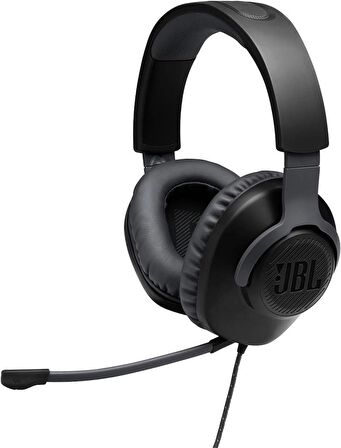 JBL Quantum 100 Siyah Kablolu Mikrofonlu Kulak Üstü Oyuncu Kulaklığı Outlet